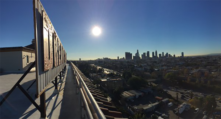 View of Downtown LA from the Dream Center, a LADF success story