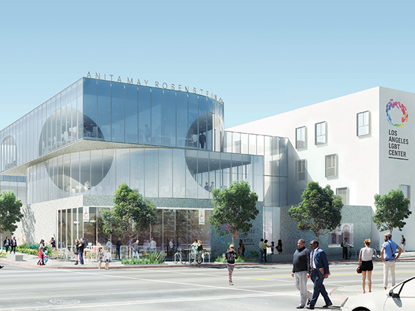 LA LGBT Center Anita May Rosenstein Campus render by Leong Leong, Architects